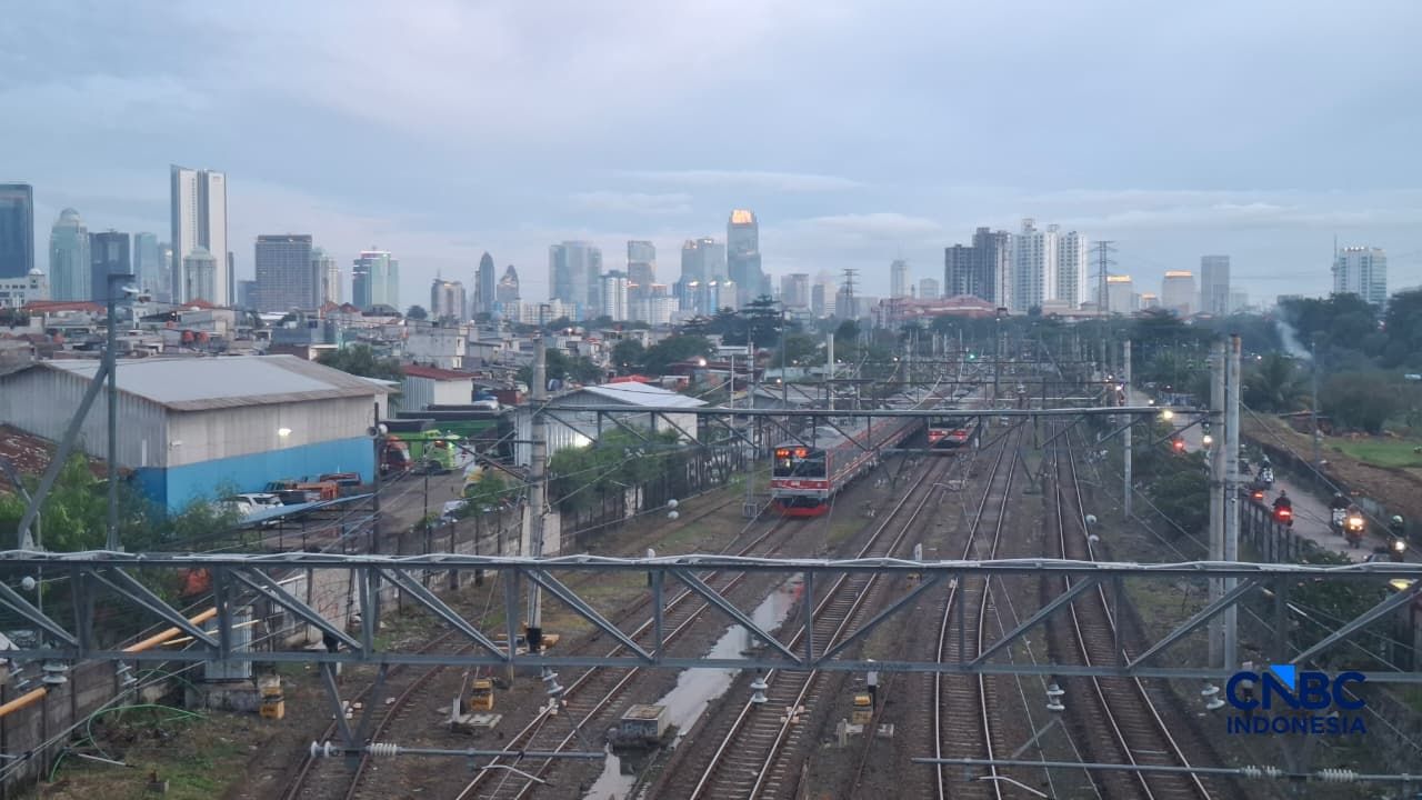 Lokasi tempat Hercules dan Menteri Maruarar Sirait adu argumen di Tanah Abang, Jakarta. (CNBC Indonesia/Chandra DwI)