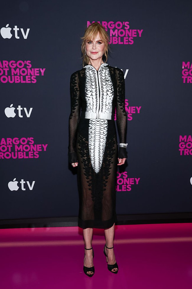Nicole Kidman menghadiri penayangan perdana serial yang dibintanginya, ‘Margo’s Got Money Trouble’, yang tayang di Apple TV+ pada Rabu (8/04/2026) di New York, AS. Foto: Variety via Getty Images/Stephanie Augello