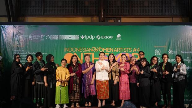 Pembukaan Pameran Indonesian Women Artist #4 di Galeri Nasional Indonesia (GNI).