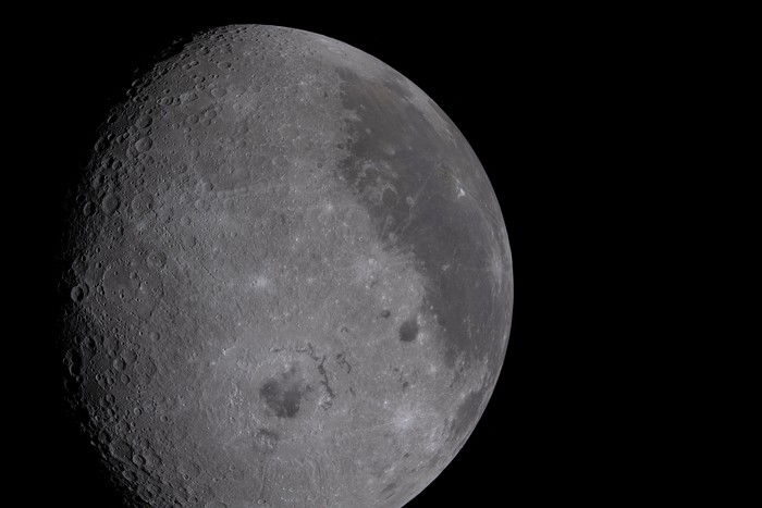 The NASA Artemis II crew, Mission Specialist Christina Koch, Mission Specialist Jeremy Hansen, Commander Reid Wiseman, and Pilot Victor Glover, pose for a group photo inside the Orion spacecraft on their way home following a flyby of the far side of the Moon on April 6, 2026. NASA/Handout via REUTERS THIS IMAGE HAS BEEN SUPPLIED BY A THIRD PARTY. REFILE - CORRECTING DATE FROM 