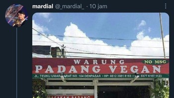 Awas rendang lengkuas... Foto: X.com