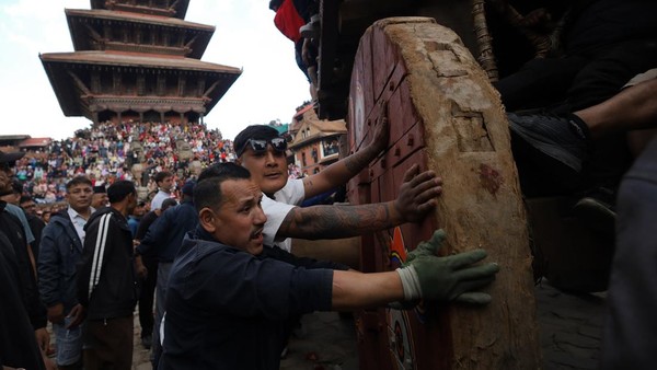 Festival Biska Jatra Hidupkan Tradisi Kuno di Jantung Kathmandu