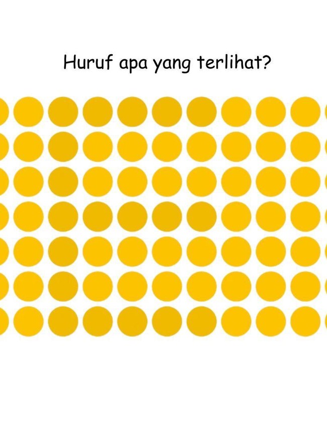 Huruf Apa yang Tersembunyi? Tak Banyak yang Bisa Lihat Tanpa Maju-Mundurkan Layar