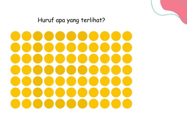 Huruf Apa yang Tersembunyi? Tak Banyak yang Bisa Lihat Tanpa Maju-Mundurkan Layar