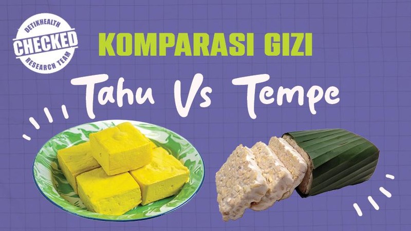infografis kolom gizi: tahu vs tempe