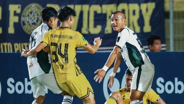 Laga Barito Putera vs PSS Sleman di Stadion 17 Mei, Banjarmasin, Sabtu (11/4/2026).