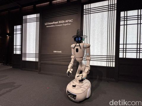 Robot humanoid LG CLOiD dirancang yang dapat membantu pekerjaan rumah tangga.