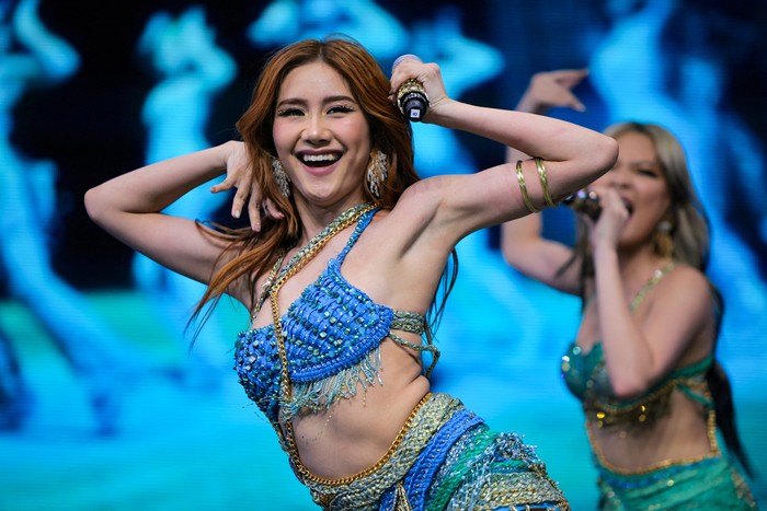 BINI performs at the Coachella Valley Music and Arts Festival in Indio, California, U.S., April 10, 2026. REUTERS/Daniel Cole