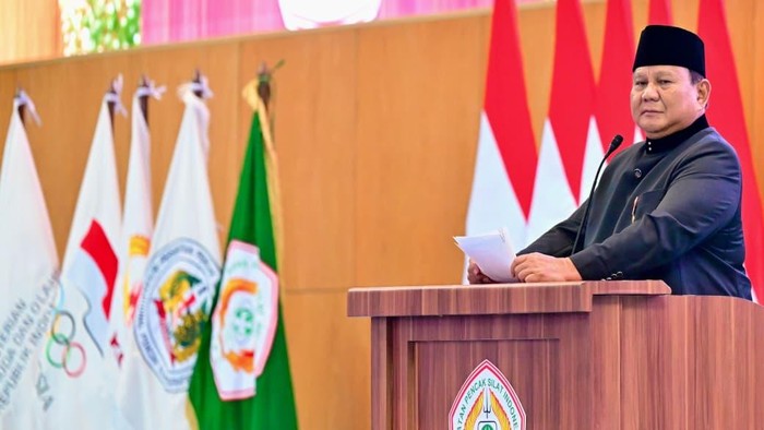 Prabowo menghadiri Munas ke-XVI Ikatan Pencak Silat Indonesia (IPSI) yang digelar di JCC, Senayan, Jakarta, Sabtu (11/3/2026).