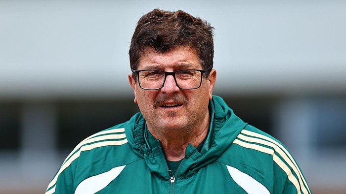 TIRRENIA, ITALY - MARCH 30: Silvio Baldini head coach of Italy U21 during a training session at Centro di Preparazione Olimpica on March 30, 2026 in Tirrenia, Italy. (Photo by Luca Amedeo Bizzarri - FIGC/FIGC via Getty Images)