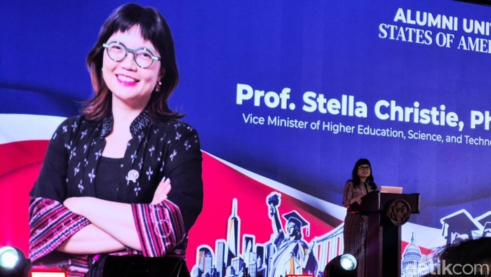 Wamendiktisaintek Stella Christie beri dua pesan penting untuk alumni AS asal Indonesia.