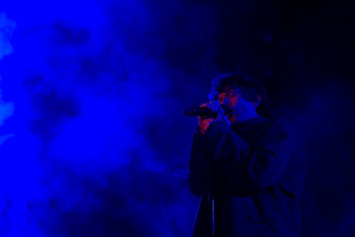 INDIO, CALIFORNIA - APRIL 10: (FOR EDITORIAL USE ONLY) (NOT TO BE LICENSED FOR ANY STANDALONE OR SPECIAL INTEREST BOOK PUBLISHING USE CONCERNING THE COACHELLA MUSIC FESTIVAL AND/OR STAGECOACH MUSIC FESTIVAL) Brendan Yates of Turnstile performs at the Outdoor Theatre during the 2026 Coachella Valley Music and Arts Festival at Empire Polo Club on April 10, 2026 in Indio, California. (Photo by Frazer Harrison/Getty Images for Coachella)
