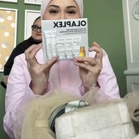 Rangkaian perawatan rambut dari Olaplex. Olaplex Mini Essentials Set diperkirakan dibanderol dengan harga sekitar Rp 500 ribuan. Foto: Instagram/@thebridedept