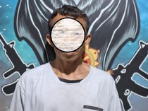 Pria Manusia Silver di Lampung Bacok Teman Usai Ditagih Utang