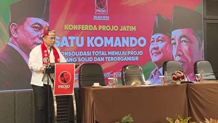 Budi Arie dalam Konferensi Daerah (Konferda) PROJO di Malang Jawa Timur