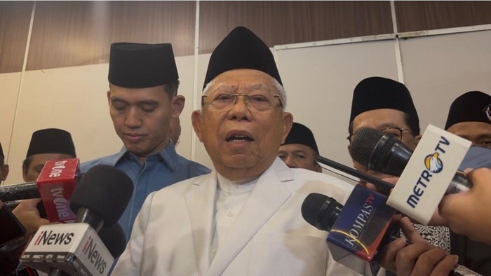 Maruf Amin ikut menanggapi kegagalan perundingan AS-Iran, menyebut adanya kepentingan terselubung. (Adrial A/detikcom)