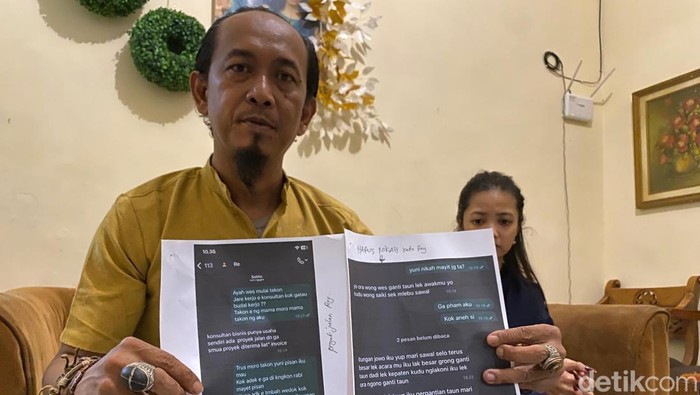Eko NS dan Intan Anggraeni saat membeberkan bukti dan menjawab klarifikasi Rey