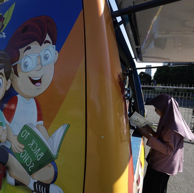 Perpustakaan Keliling Kediri Diserbu Anak-anak, Dukung Program PP Tunas