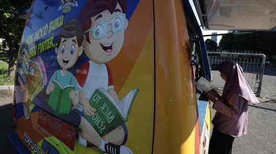 Perpustakaan Keliling Kediri Diserbu Anak-anak, Dukung Program PP Tunas