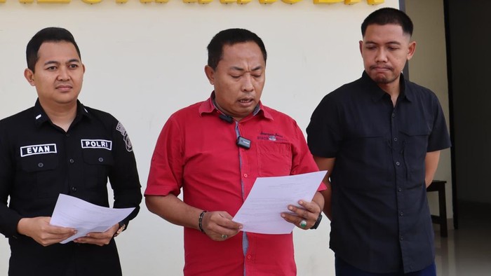 Jajaran polres Pamekasan menyampaikan rilis kasus narkoba