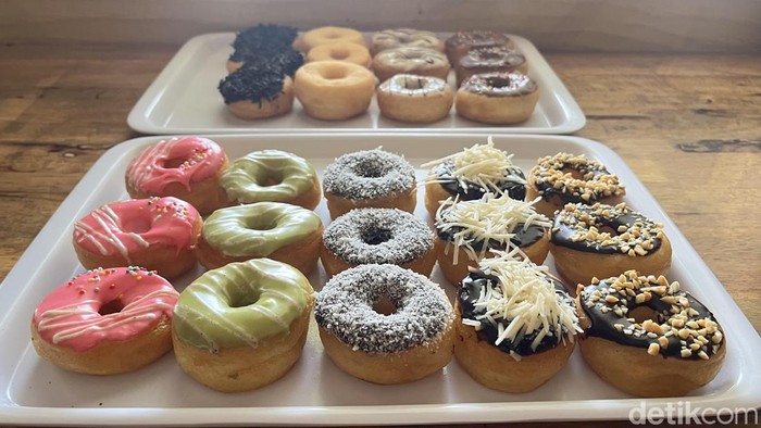 Potret donat unyil dari kentang yang lagi hits di Kota Medan. (Kartika Sari/detikSumut)