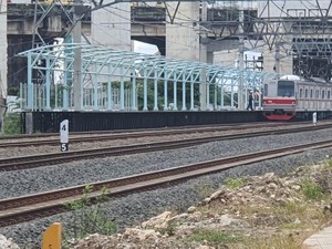 Progres Stasiun KRL JIS yang Ditargetkan Operasi Juni