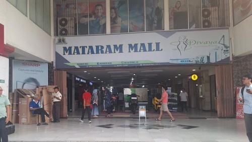 Suasana Mataram Mall, di Jalan Pejanggik, beberapa waktu lalu. (Nathea Citra/detikBali)