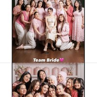 Jelang pernikahannya dengan El Rumi, Syifa Hadju menggelar acara bridal proposal bersama para sahabat. Para sahabat yang hadir terlihat kompak kenakan busana berwarna pink. Foto: Instagram/@syifahadju