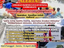 Mahasiswa Kaltara Gelar Aksi di Jakarta Siang Ini, Berikut Tuntutannya