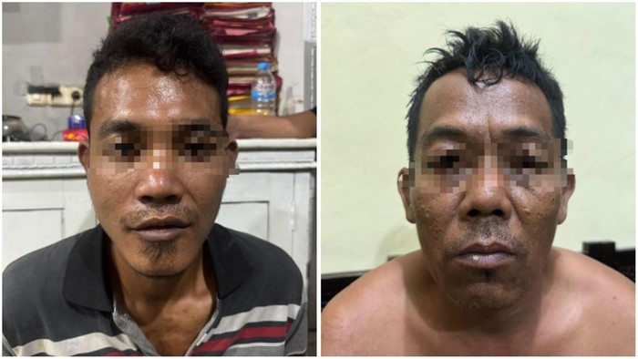 Dua pencuri batang besi di rel KAI di Way Kanan