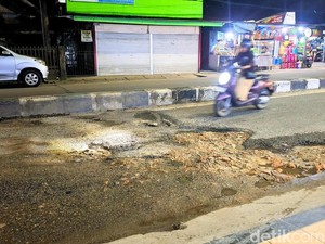 Jalan Gajah Mada Tarakan Rusak Parah Meski Ada Anggaran Perawatan Rp 10,6 M