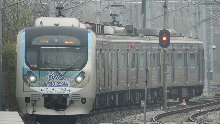 Kereta DMZ (Yonhap/Tangkapan layar)