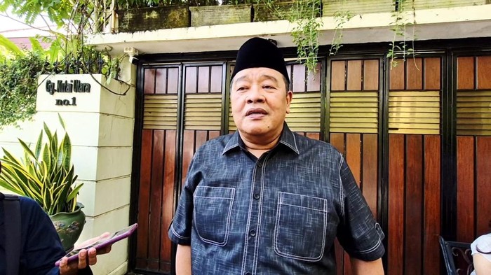 Ketua DPP PSI Bestari Barus usai menemui Jokowi di Solo