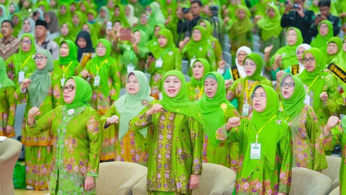 Khofifah Indar Parawansa sebagai Ketua Dewan Pembina turut mendeklarasikan 9 imbauan untuk PBB agar segera menghentikan perang.
