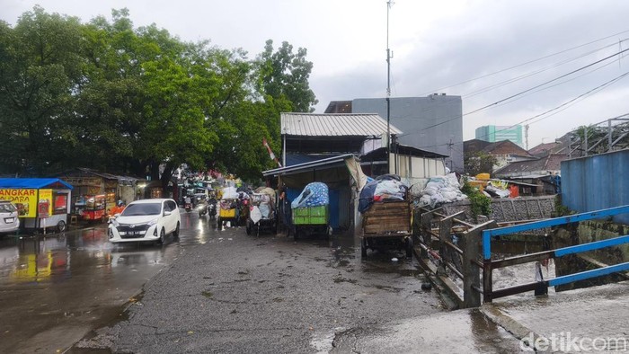 Kondisi Jalan Pagarsih yang jadi lokasi langganan banjir limpasan