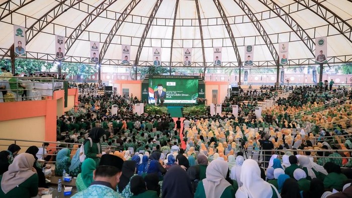 Menag RI, Nasaruddin Umar membuka Muktamar XXI Mathlaul Anwar. (dok.istimewa)