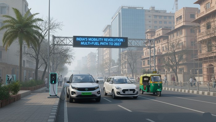 Mobil listrik di India.