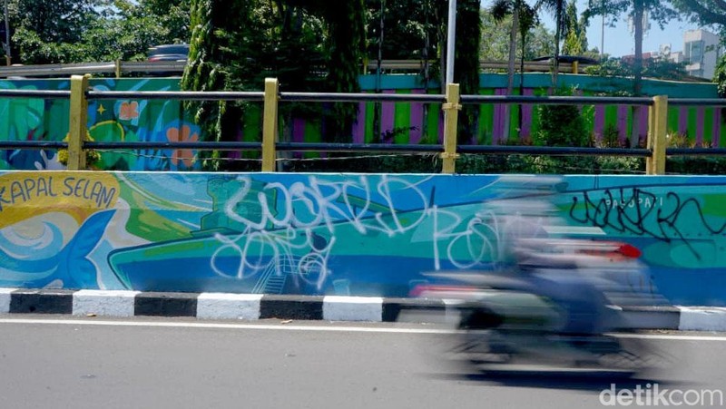 Mural di Gubeng kembali jadi sasaran vandalisme