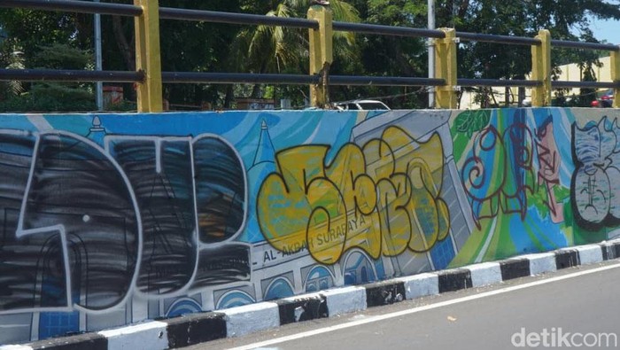 Mural di Gubeng kembali jadi sasaran vandalisme
