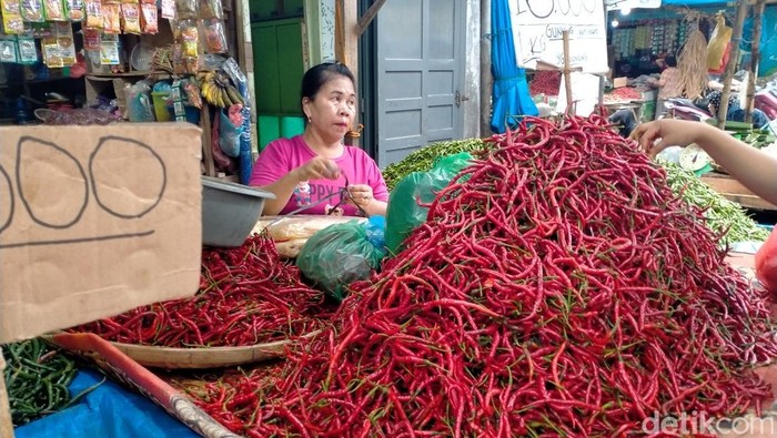 Lapak pedagang di Pasar Tavip Kota Binjai
