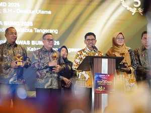 Tangerang Raih 4 Penghargaan TOP BUMD Awards, Walkot: Jangan Berpuas Diri