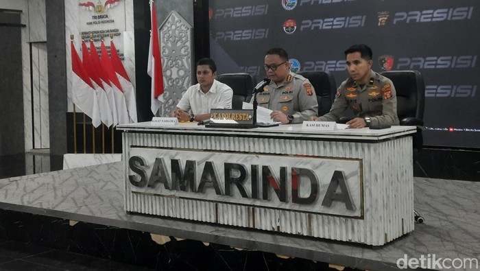 Polresta Samarinda saat merilis kasus narkotika jenis sabu