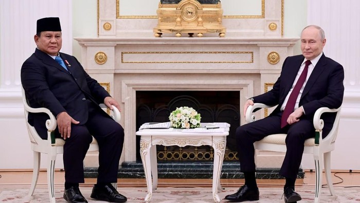 Presiden Prabowo Subianto bertemu Presiden Rusia Vladimir Putin di Istana Kremlin, Moskow, Senin (13/4/2026). (Muchlis Jr - Biro Pers, Media, dan Informasi Sekretariat Presiden)