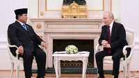 Dalam kesempatan yang sama, Prabowo juga mengapresiasi dukungan pemerintahan Rusia pada pemerintahan Indonesia. Prabowo mengungkit Putin segera menerima Indonesia saat hendak bergabung BRICS. (Foto: Muchlis Jr - Biro Pers, Media, dan Informasi Sekretariat Presiden)