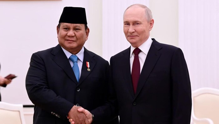 Presiden Prabowo Subianto bertemu Presiden Rusia Vladimir Putin di Istana Kremlin, Moskow, Senin (13/4/2026). (Muchlis Jr - Biro Pers, Media, dan Informasi Sekretariat Presiden)