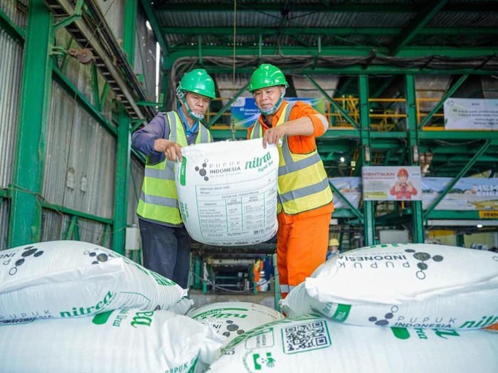 Stok pupuk melimpah di gudang Pusri