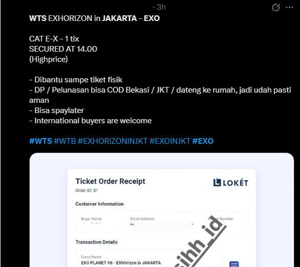 Reseller Tiket EXO EXhOrizon Jakarta 2026