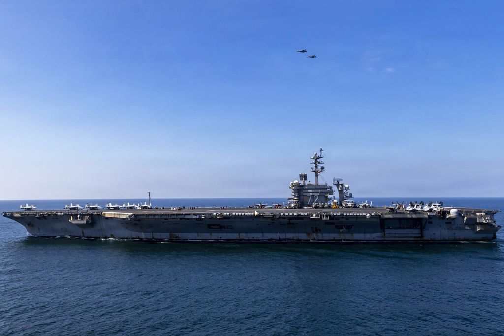 Nimitz-class aircraft carrier USS Abraham Lincoln (CVN 72) sails in support of Operation Epic Fury, March 3, 2026. (U.S. Navy photo)
