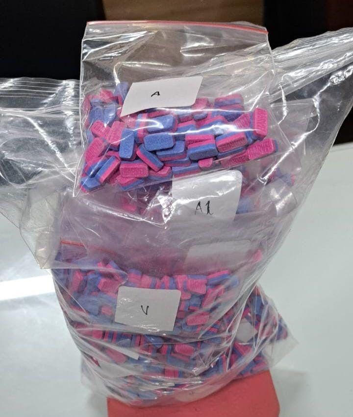 Barang bukti ekstasi berlogo 'Marvel' disita polisi. (Dok. ist)