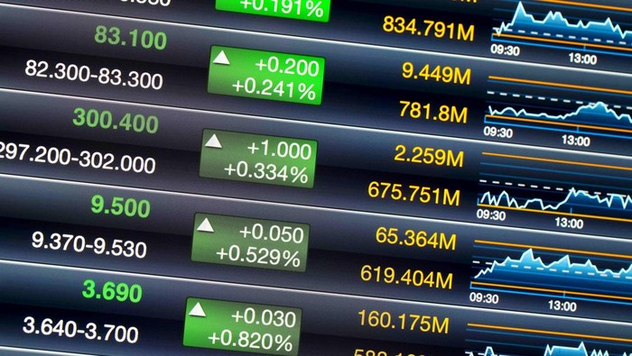 Ilustrasi Grafik Saham